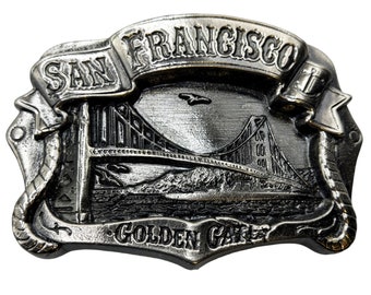 San Francisco Belt Buckle Golden Gate Bridge CA Landmark California Vintage