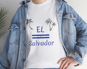El Salvador T Shirts El Salvador Shirts Vintage El Salvador Tee El Salvador Shirts Camisas de El Salvador Crewneck El Salvador T-Shirt
