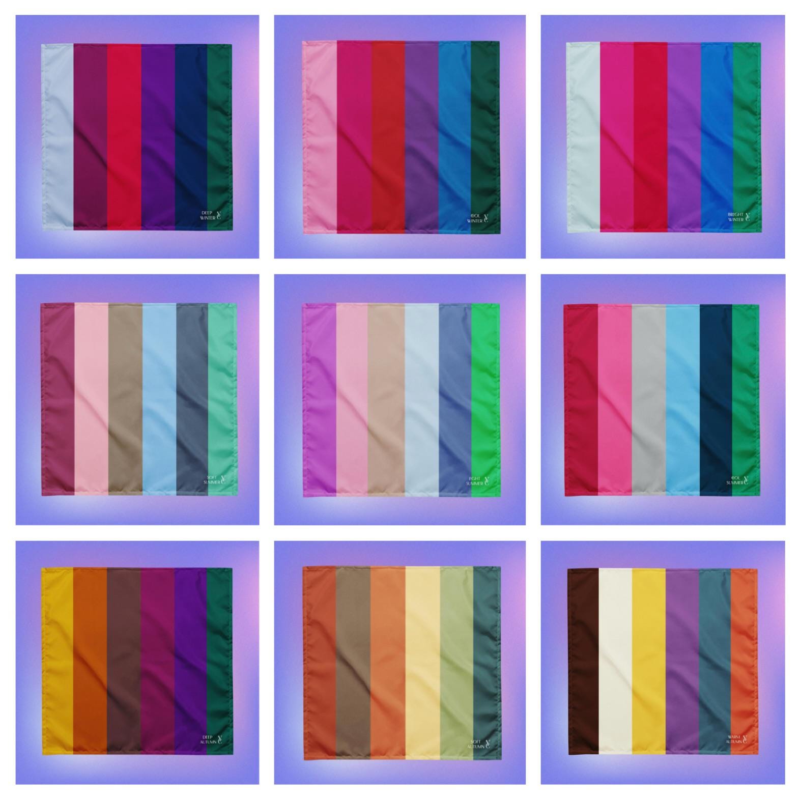 12 Seasons Labeled Color Analysis Drapes - Etsy