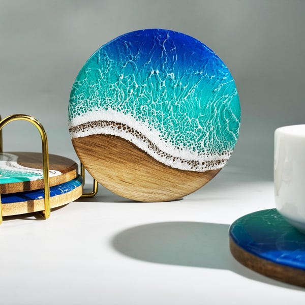 Round Resin Table Sea - Etsy UK