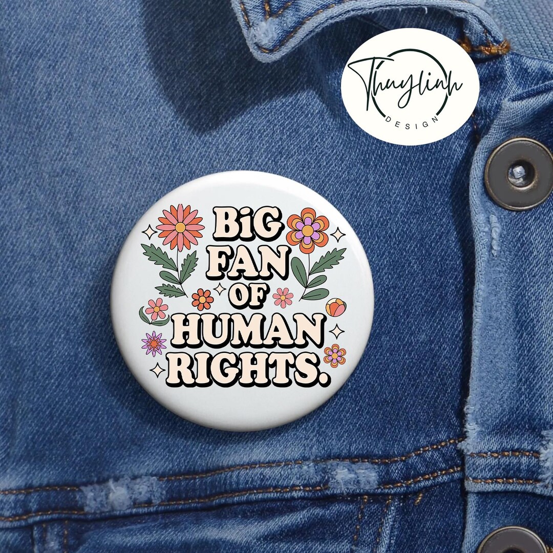 Hr Problem Pin Human Rights Pin, Political Protest Gear, Democracy Activist Button - Etsy