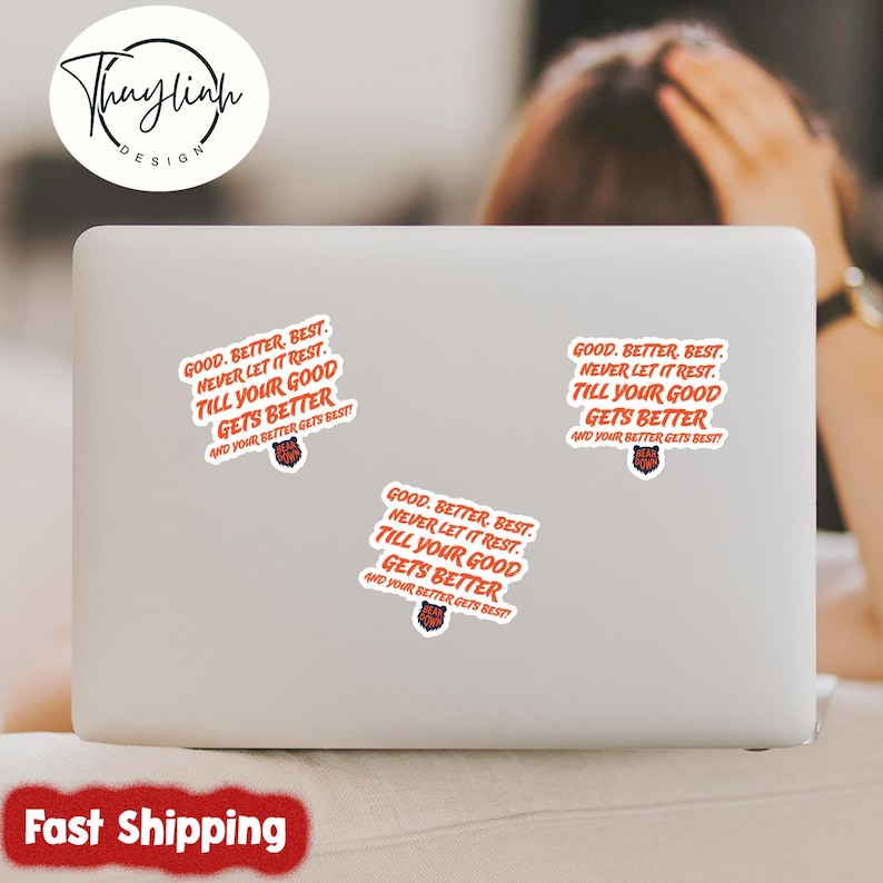 Motivational Quote Sticker, Good Better, Football Fan Gift - Etsy