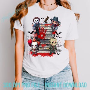Horror Characters Halloween Png, Halloween Png, Horror Halloween Png, Spooky Season Png, Horror Movie Png, Scary Movie Png, Horror Friends