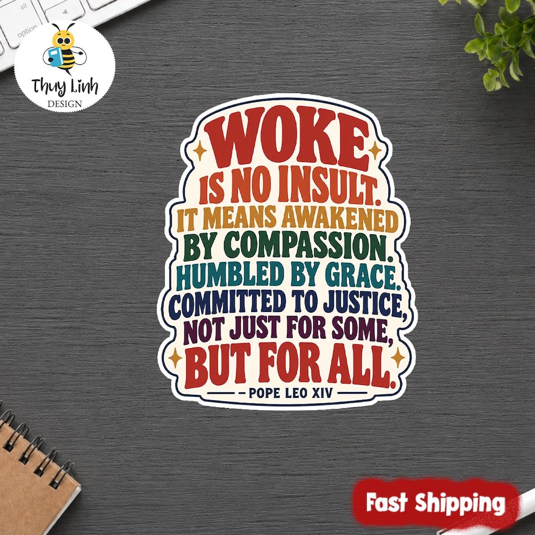 Magnetize Sticker Woke is Not an Insult Sticker/magnet, Anti Trump Sticker, Protest Decal ...