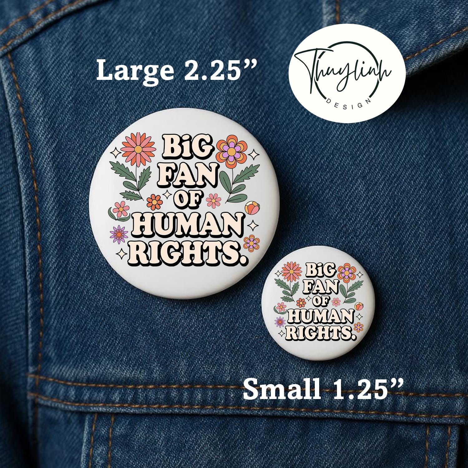 Human Rights Pin, Political Protest Gear, Democracy Activist Button - Etsy