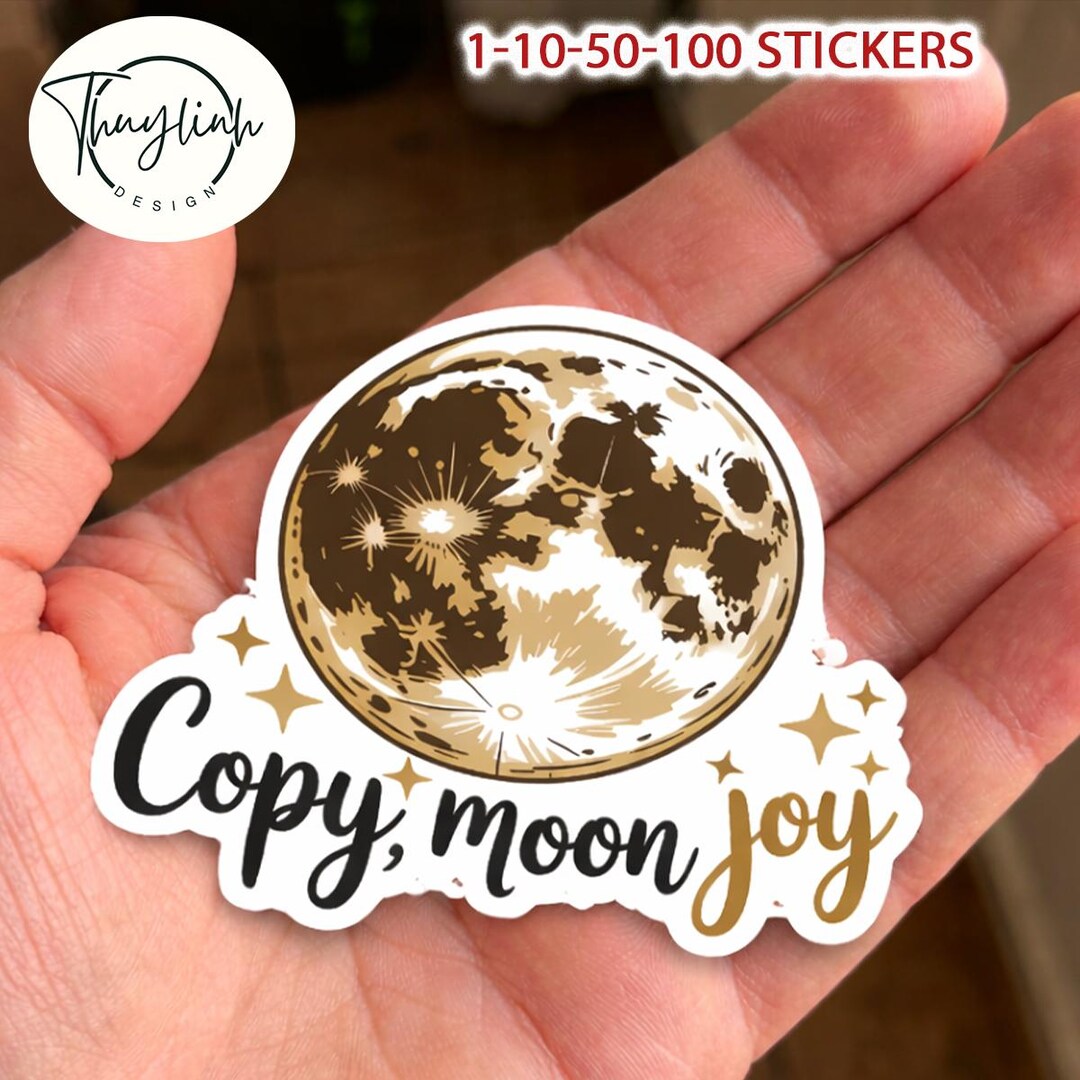 Copy Moon Joy Stickers Pack, Artemis II Moon Mission Decal, NASA Vinyl ...