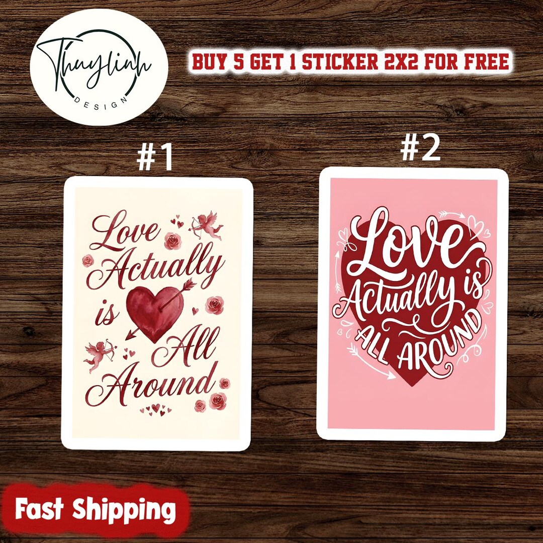 Love Actually is All Around Sticker/ Magnet, Gift for Friends ...