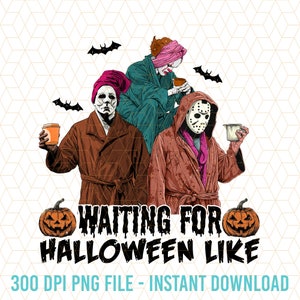 Waiting For Halloween Like Horror Characters Png, Horrors Png, Halloween Movies Png, Funny Summer Halloween Png, Spooky Season Png