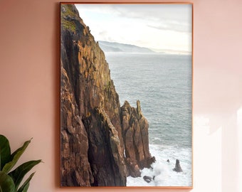 Oregon Coast Landscape Print, Neahkahnie Mountain, Ocean Landscape, Pacific Northwest Photography, Beach Decor, Nautical Art, Manzanita