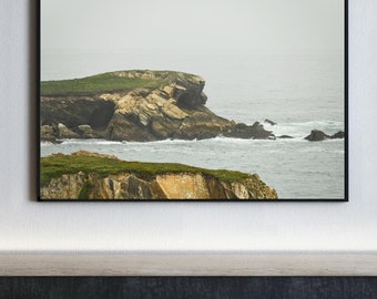 California Landscape Print, Montana de Oro, Beach Art, Outdoor Photography, Pacific Ocean, Beach Photo, Central California, Stonehenge, Cave