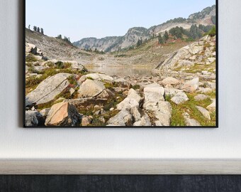 Washington Landscape Print, Lake Ann, Mountain Photography, Alpine Lake, Pacific Northwest, Nature Photography, North Cascades