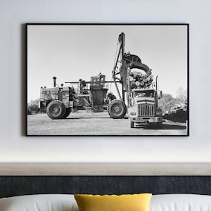 Oregon Landscape Print, Logging Photography, Industrial Black and White, Forestry, Nature Photography, Clatsop County