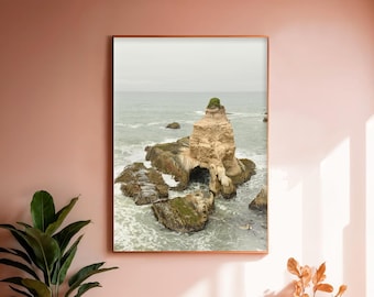 California Landscape Print, Montana de Oro, Beach Art, Outdoor Photography, Pacific Ocean, Beach Photo, Central California, Grotto Rock