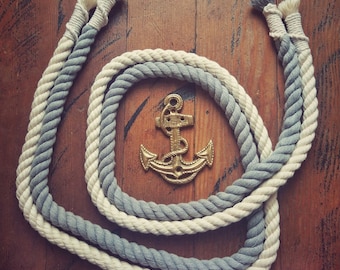 Handfasting Rope, Wedding Knot, Soft Cotton Ceremonial Rope, Lover&#39;s Knot, Knot-tying Ceremony, Traditional Celtic Marriage, White, Grey