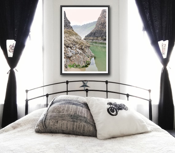 Oregon Coast Cannon Beach Tide Pool Landscape Northwest Seascape Outdoor Photography Fishing Artwork Nautical Pnw Artist Hotel Decor