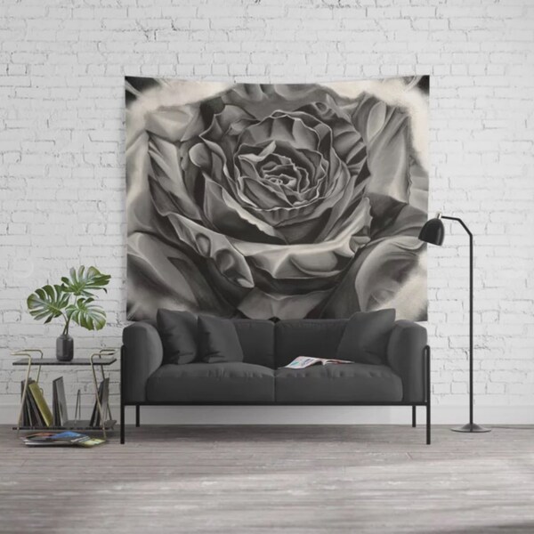 Rose Wall Hanging Etsy