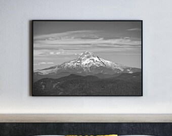 Mount Hood Landschaftsdruck: Landschaft im pazifischen Nordwesten der Berge