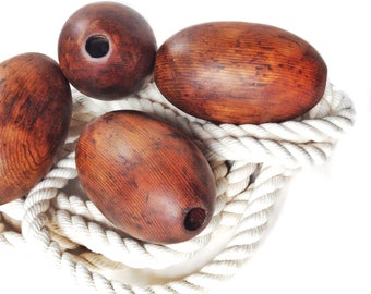 Holz Boje, Vintage Nautik Dekor, nautischen Stil, Nautik Holz, Zedernholz, Fischen Float, Nordwesten, altes Wachstum, dekoratives Holz