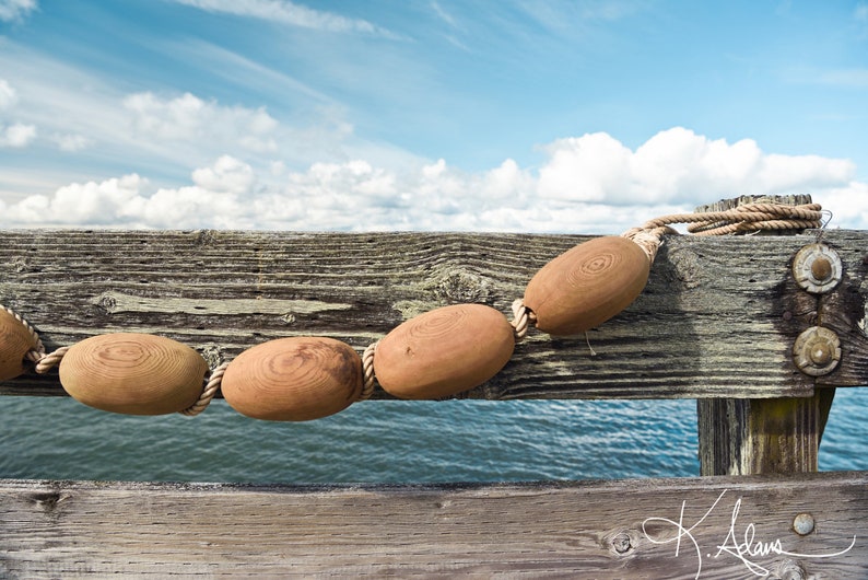 Vintage Nautical Decor Cedar Wood Fishing Net Floats Etsy