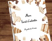 Livre d'activités préscolaire - Classeur d'apprentissage pour tout-petits - Fiches de travail pour l'école à la maison - Livre maternelle
