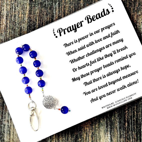 Prayer Beads - Encouragement Gift - Poem By Kimberly Plunkett