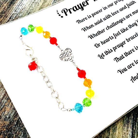 Prayer Bracelet - Encouragement Gift - Poem By Kimberly Plunkett