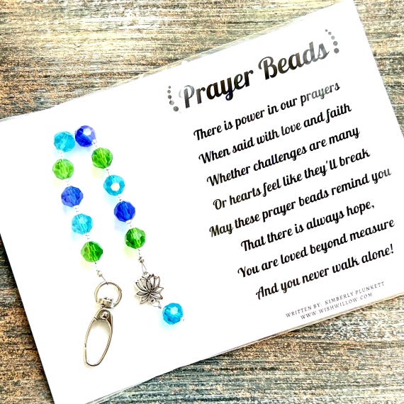 Prayer Beads - Encouragement Gift - Poem By Kimberly Plunkett