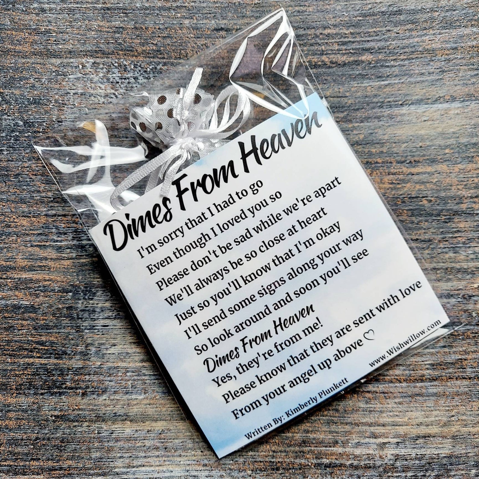 Dimes From Heaven Gift Heavy Weight Bracelet With Poem Card | Etsy