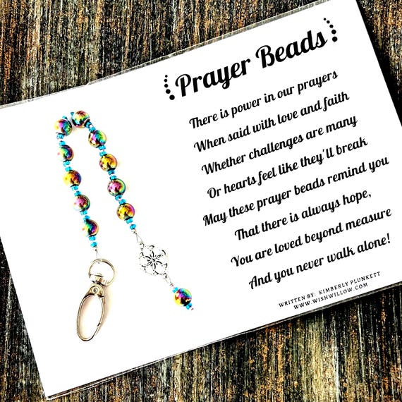 Prayer Beads - Encouragement Gift - Poem By Kimberly Plunkett
