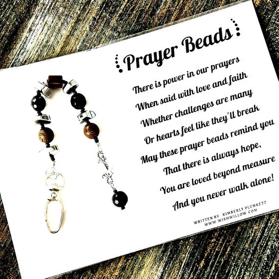 Prayer Beads - Encouragement Gift - Poem By Kimberly Plunkett - (Anchor)