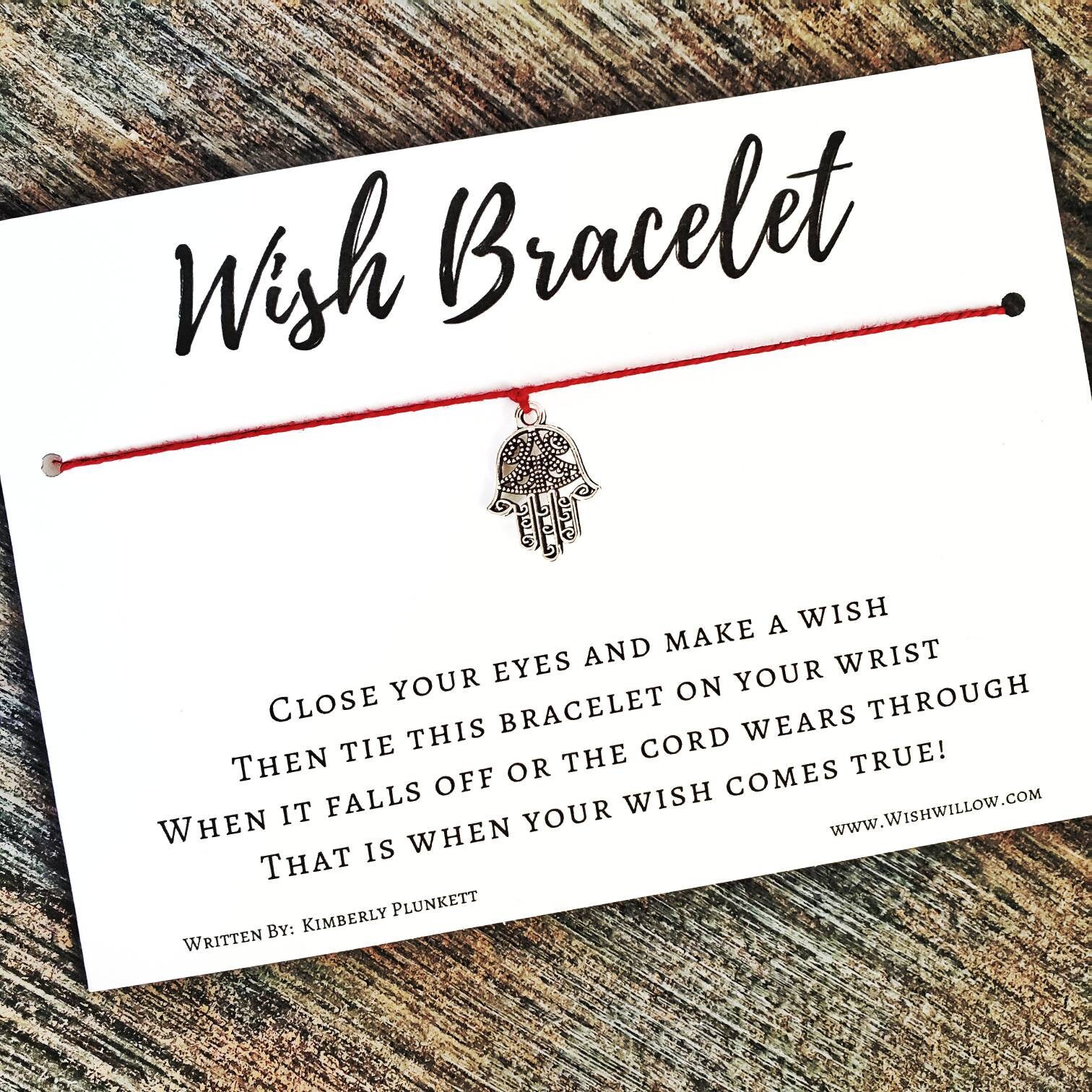 Wish Bracelet Thank You Gift, Friendship Bracelet, Party Favor, Good