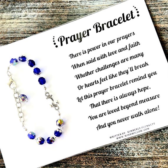 Prayer Bracelet - Encouragement Gift - Poem By Kimberly Plunkett