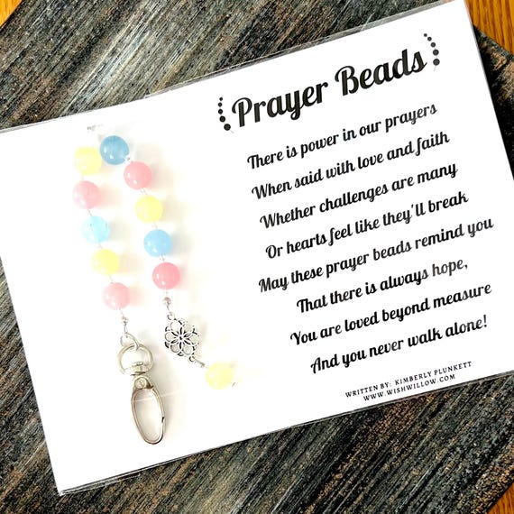 Prayer Beads - Encouragement Gift - Poem By Kimberly Plunkett