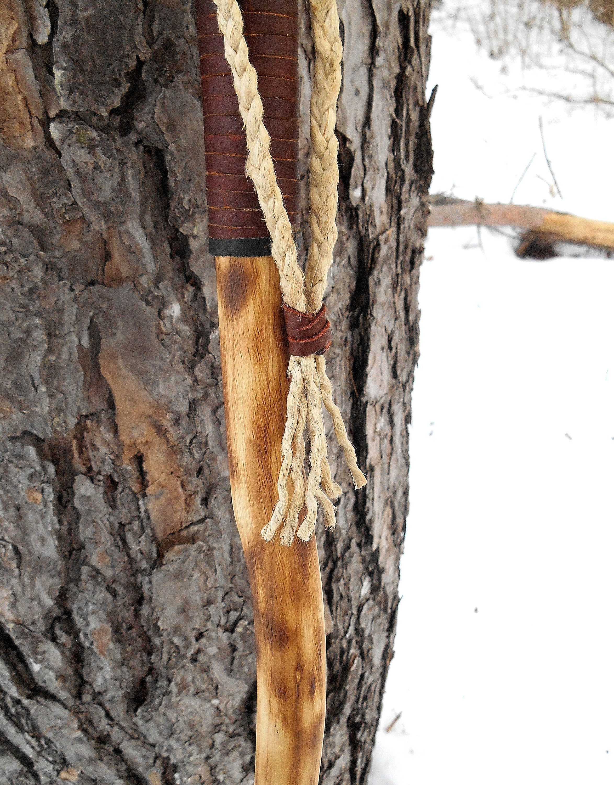 Buy Maple Wood Walking Stick, Hiking Staff, Nature Hike Online in India 