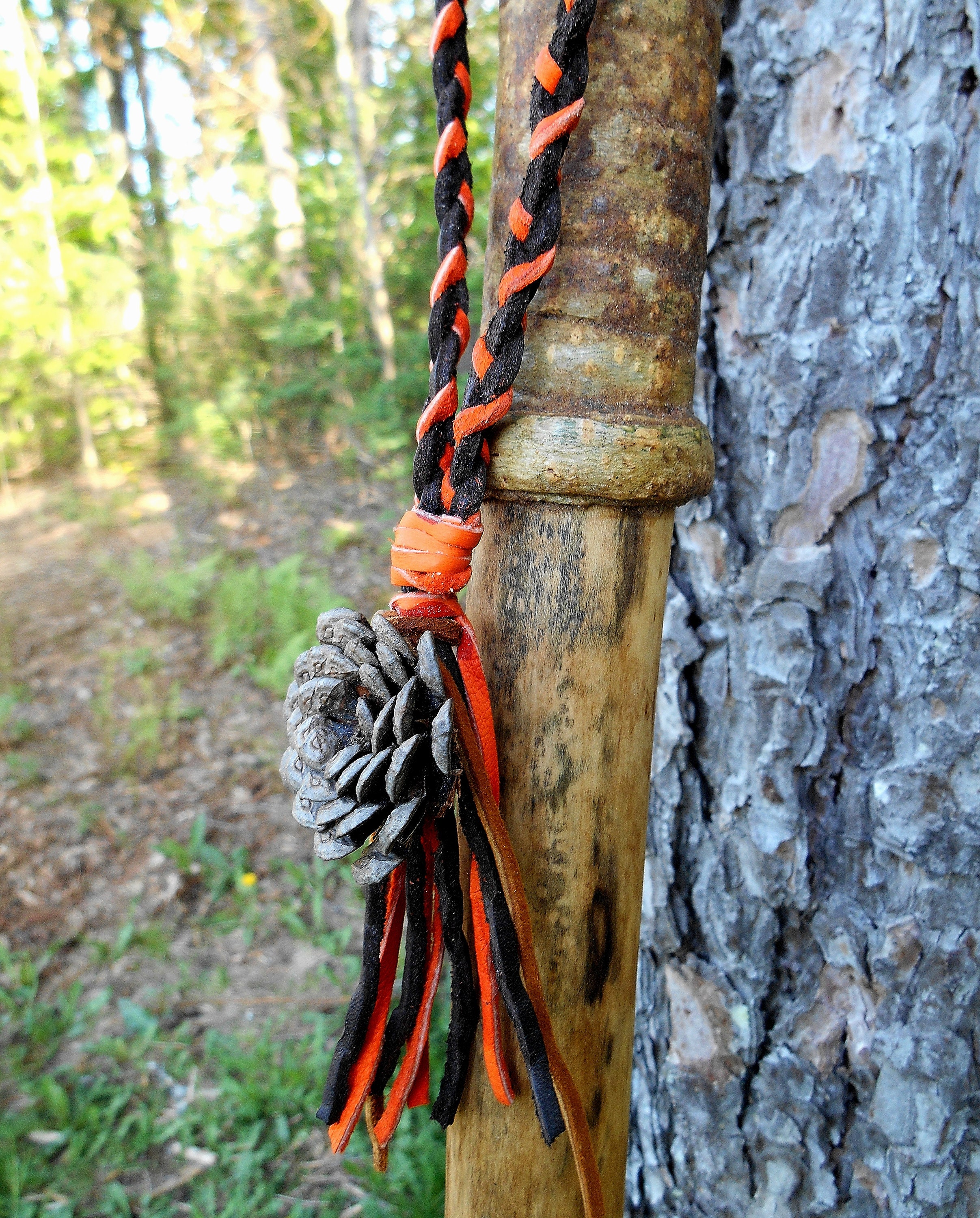 62 Hiking Stick for Trail Hikes weathered maple wood Etsy