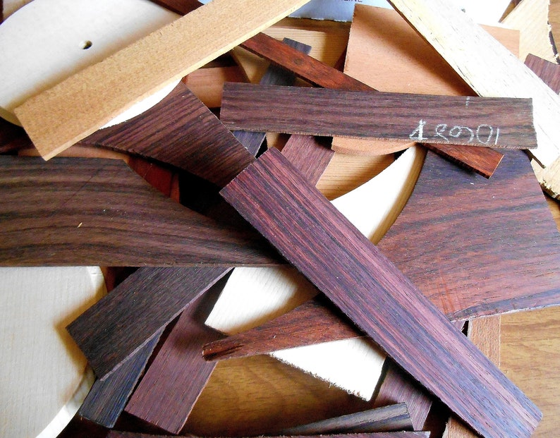 Exotic Wood Scraps for Jewelry craft projects Woodworking Etsy