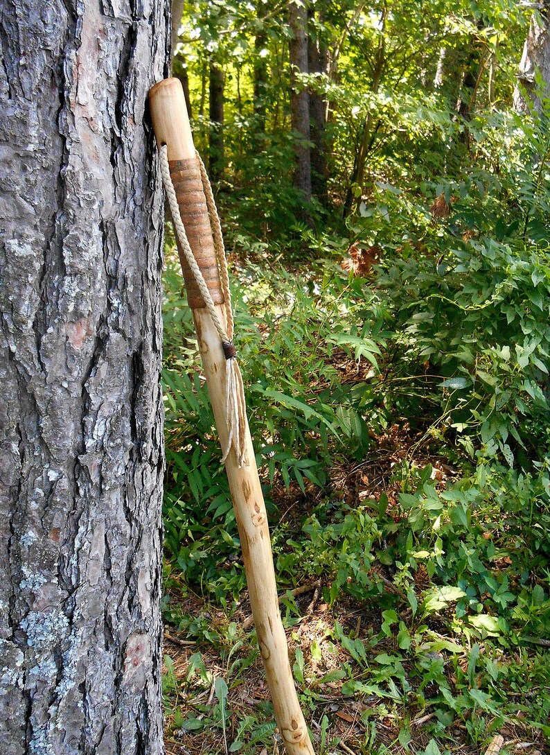 Walking stick Natural Wood Hiking Staff handmade Etsy