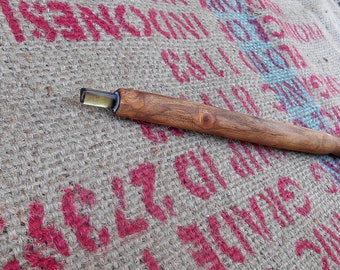 Wild Cherry Wood Wand with Citrine Crystal, Witchcraft, Wicca Healing Wand