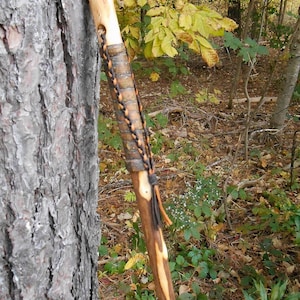 Hiking Stick, Natural Wood Walking Staff - Etsy