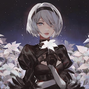 ニーア オートマタ アートプリント 2B 9S A2 ヨルハ ポスター ニーア オートマタ アートプリント 2B 9S A2 ヨルハ ポスター