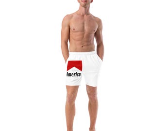 Pantaloncini da bagno America con stampa Patriot per i bauli delle celebrazioni estive