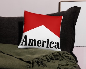 Federa per cuscino patriottica USA per l'arredamento del Giorno dell'Indipendenza