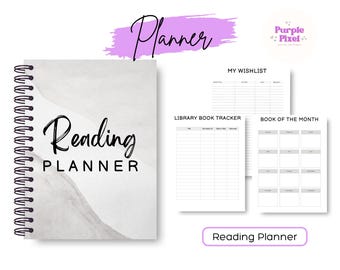 Afdrukbare leesplanner | Boektracker, TBR-lijst (digitale download)