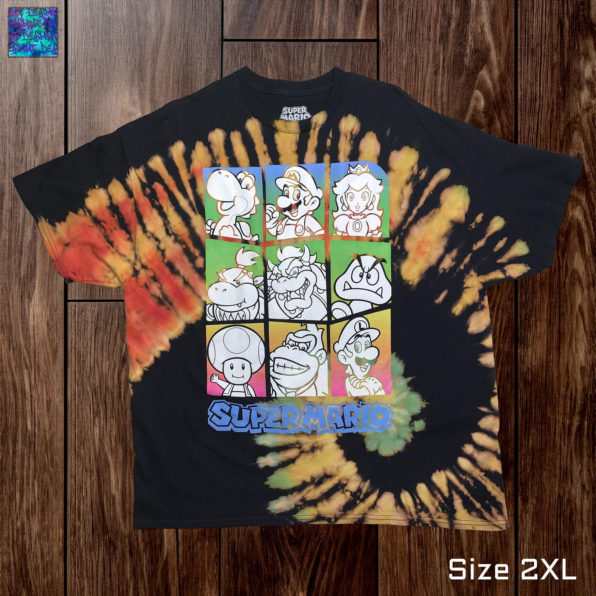 super mario tie dye shirt