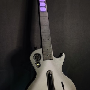 Custom Painted Les Paul Controller DFNT Modded RGB Mech Frets - Clone Hero - and more