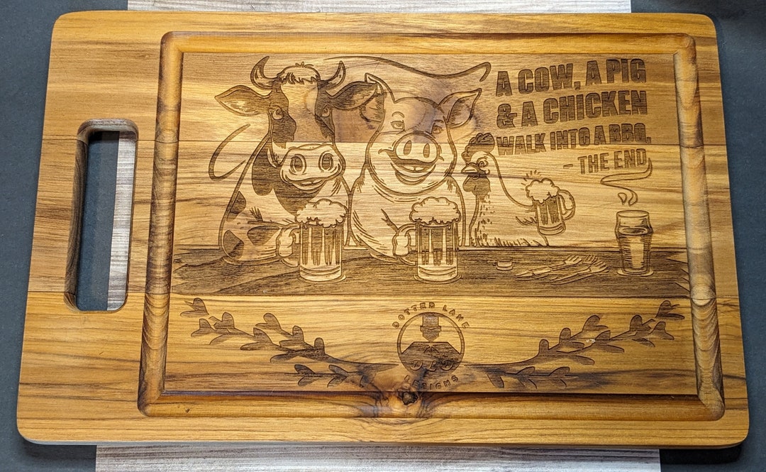 Personalized Laser Engraved Acacia Wood Cutting Board - Etsy