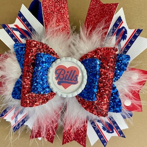 Buffalo Inspired Bills Bow