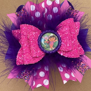 Dora Inspired Bow