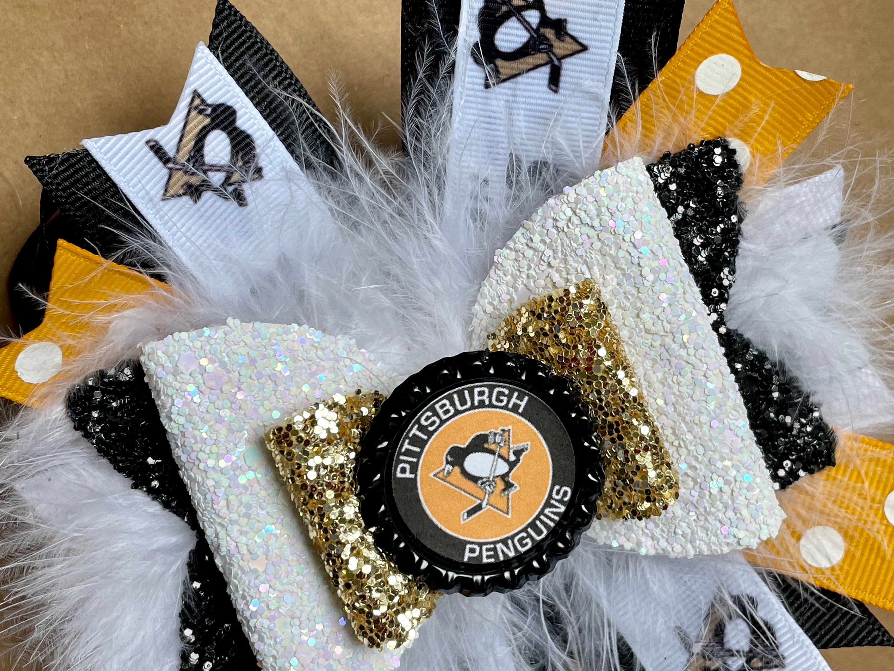 Pittsburgh Penguins Inspired Bow 