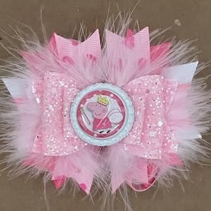 Pig Inspired Bow - 4”